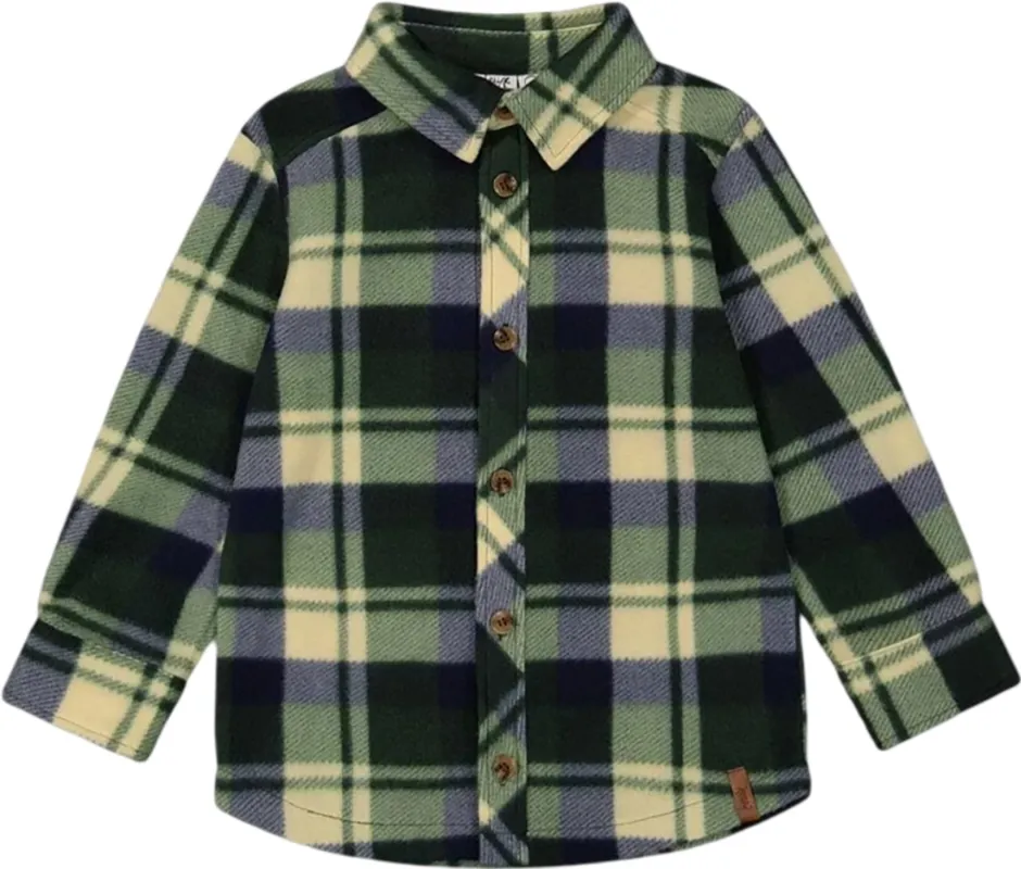Plaid Polar Fleece Shirt - Little Boy|-|Chemise en molleton polaire à carreaux - Petit garçon made by deux par deux