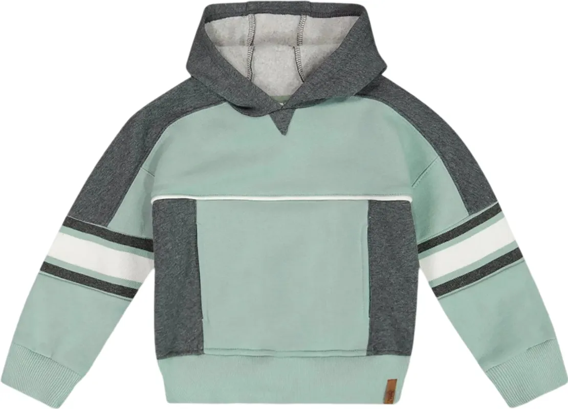 Hooded Fleece Sweatshirt with Contrast Rib - Big Boy|-|Chandail en molleton à capuchon avec bandes côtelées contrastées - Grand garçon made by deux par deux