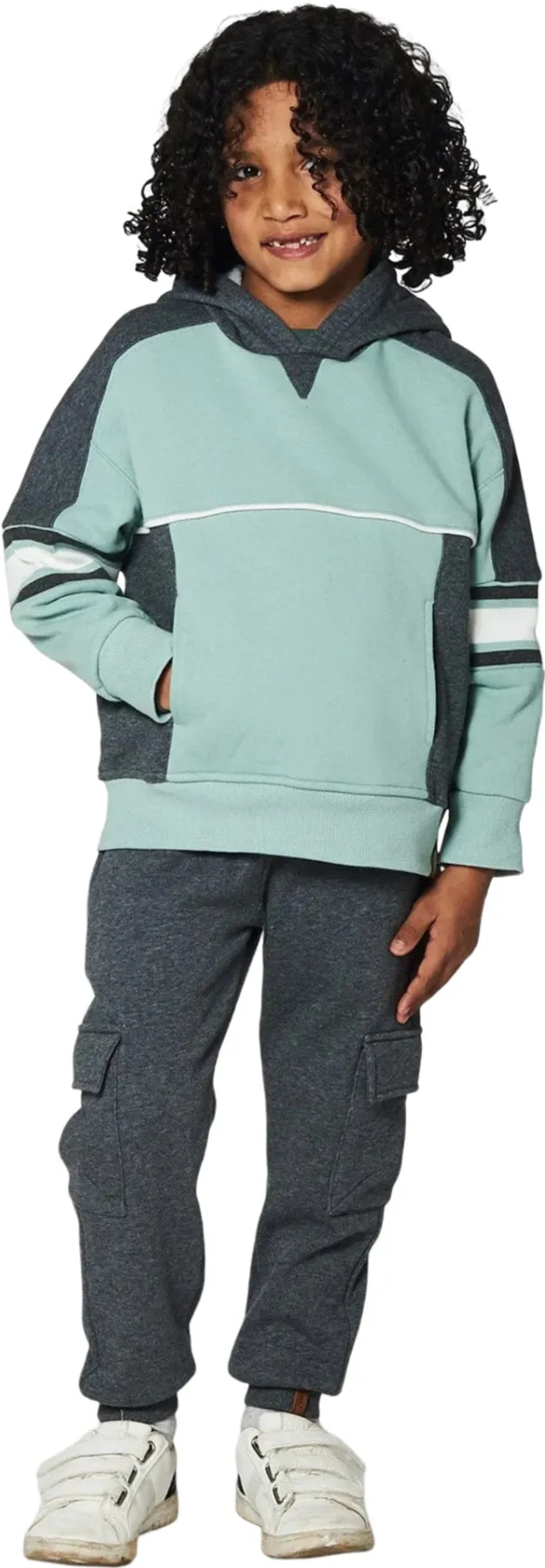 Hooded Fleece Sweatshirt with Contrast Rib - Little Boy|-|Chandail en molleton à capuchon avec bandes côtelées contrastées - Petit garçon sold by Altitude Sports product image thumbnail 3