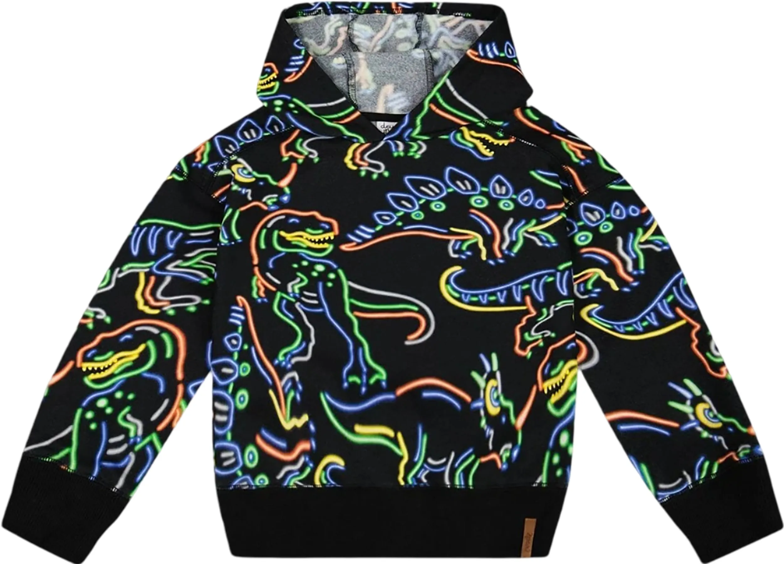 Printed Neon Dino Fleece Hooded Sweatshirt - Little Boy|-|Chandail en molleton à capuchon à imprimé de dinosaures néon - Petit garçon sold by Altitude Sports