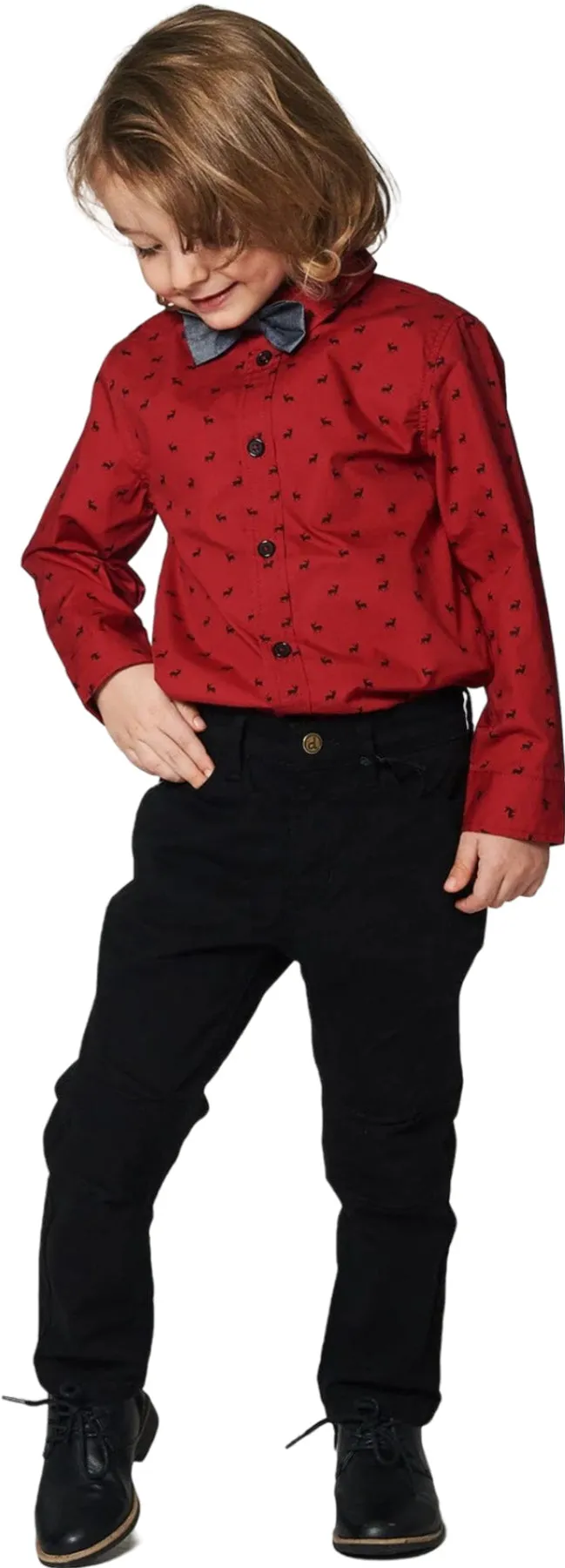 Printed Shirt with Bow Tie - Big Boy|-|Chemise imprimée avec noeud - Grand garçon sold by Altitude Sports product image thumbnail 4