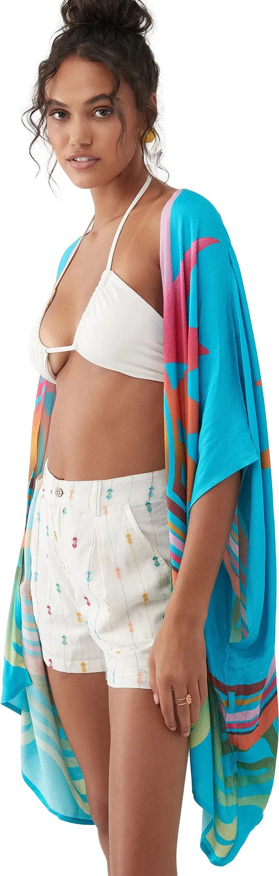 Carmelita Short Sleeve Woven Kimono Top - Women's|-|Haut kimono tissé à manches courtes Carmelita - Femme sold by Altitude Sports product image thumbnail 2