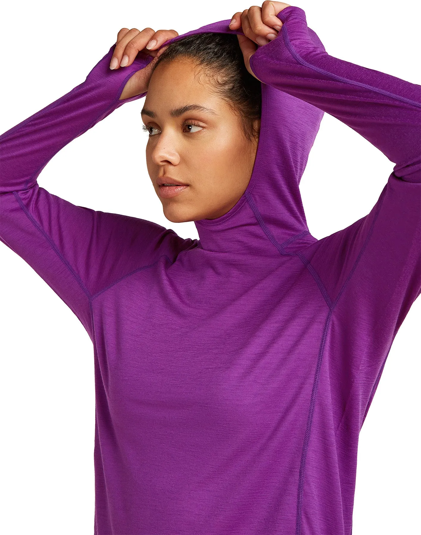 150 MerinoFine Ace Long Sleeve Hoodie - Women's|-|Chandail à capuchon à manches longues 150 MerinoFine Ace - Femme sold by Altitude Sports product image thumbnail 3
