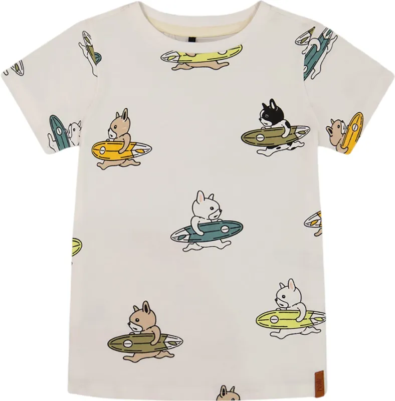 Animal Printed Organic Cotton T-Shirt - Big Boy|-|T-shirt imprimé en coton biologique Animal - Grand garçon made by deux par deux