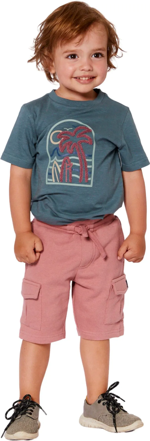 Short Sleeve Organic Cotton Graphic T-Shirt - Little Boy|-|T-shirt à imprimé à manches courtes et multicolore en coton biologique - Petit garçon sold by Altitude Sports product image thumbnail 3