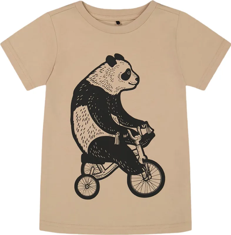 Panda Organic Cotton Graphic T-Shirt - Big Boy|-|T-shirt à imprimé en coton biologique Panda - Grand garçon made by deux par deux