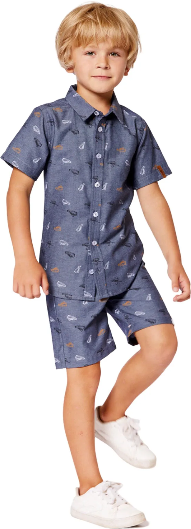 Printed Chambray Shorts - Little Boy|-|Short en chambray imprimé - Petit garçon sold by Altitude Sports product image thumbnail 3