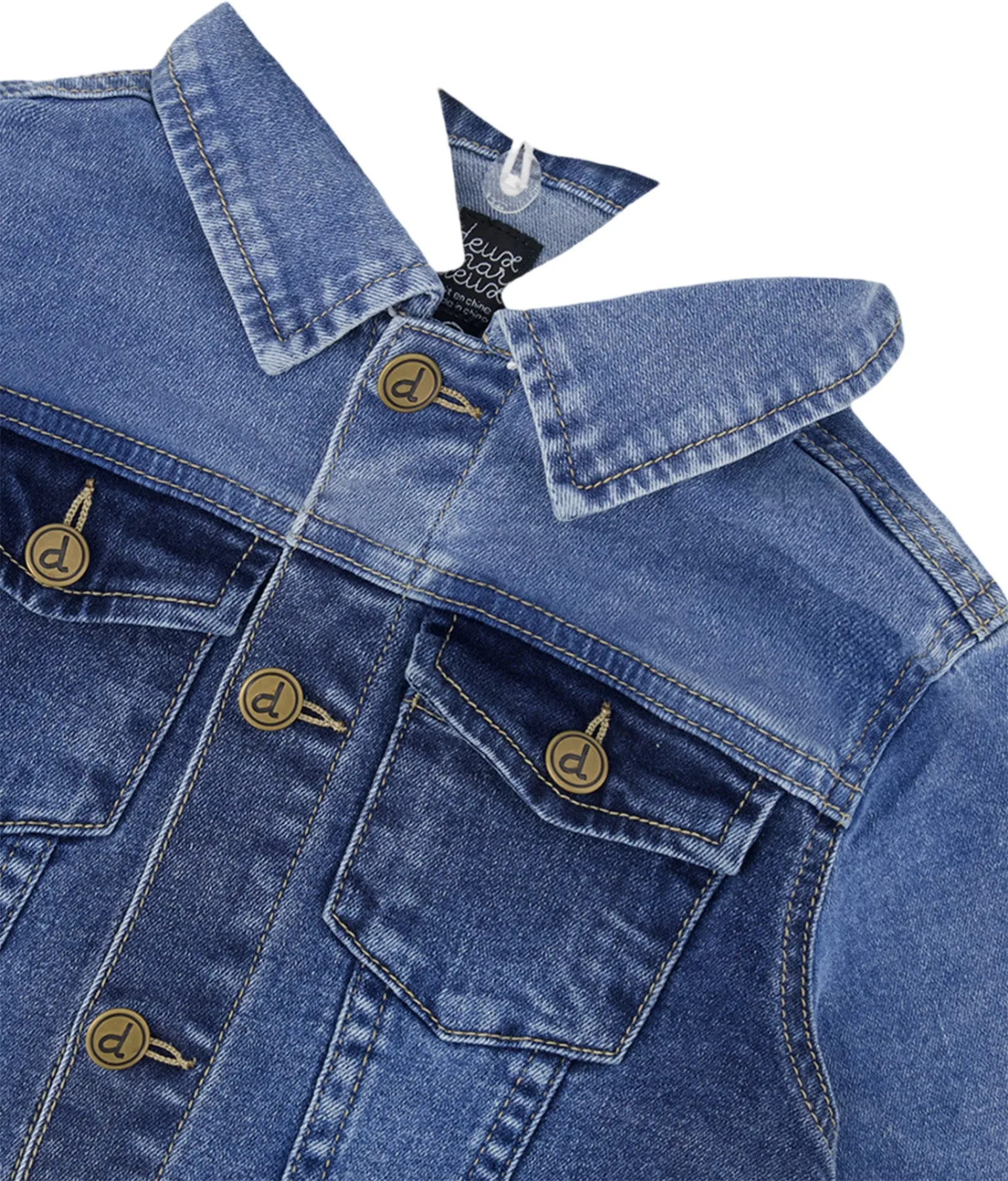 Denim Jacket with French Terry Hood - Little Boy|-|Manteau en denim avec capuchon en éponge française - Petit garçon sold by Altitude Sports product image thumbnail 5