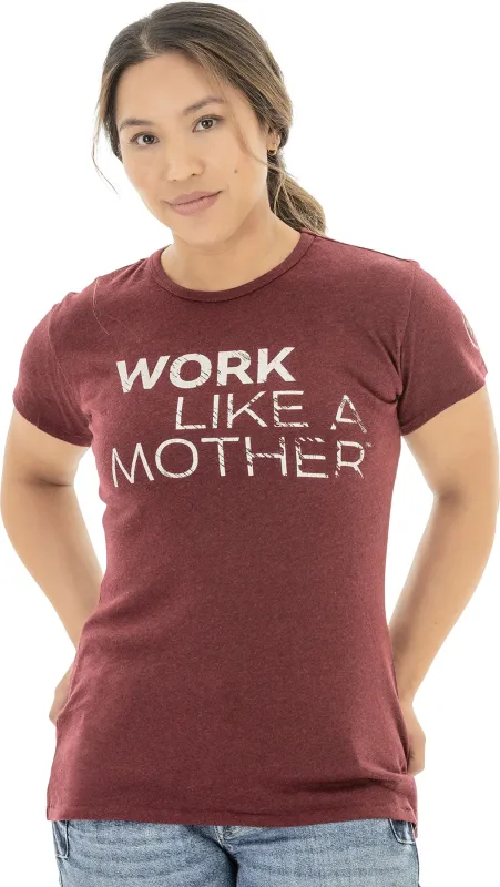 Graphic Crew Neck Tee - Work Like A Mother - Women's|-|T-Shirt À Col Rond Graphique - Work Like A Mother - Femme sold by Altitude Sports