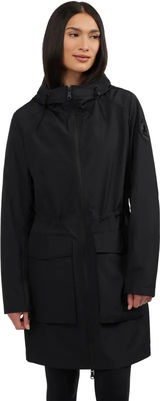 Dew Long Raincoat with Fixed Hood - Women's|-|Manteau de pluie long avec capuchon fixe Dew - Femme sold by Altitude Sports