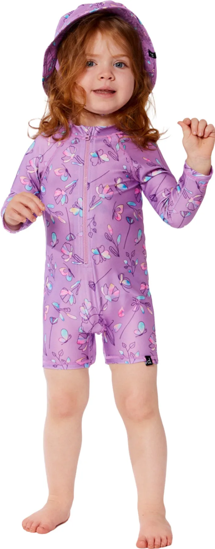 Printed Long Sleeve One-Piece Rashguard - Little Girl |-|Maillot de surf une-pièce à manches longues - Petite fille sold by Altitude Sports product image thumbnail 2