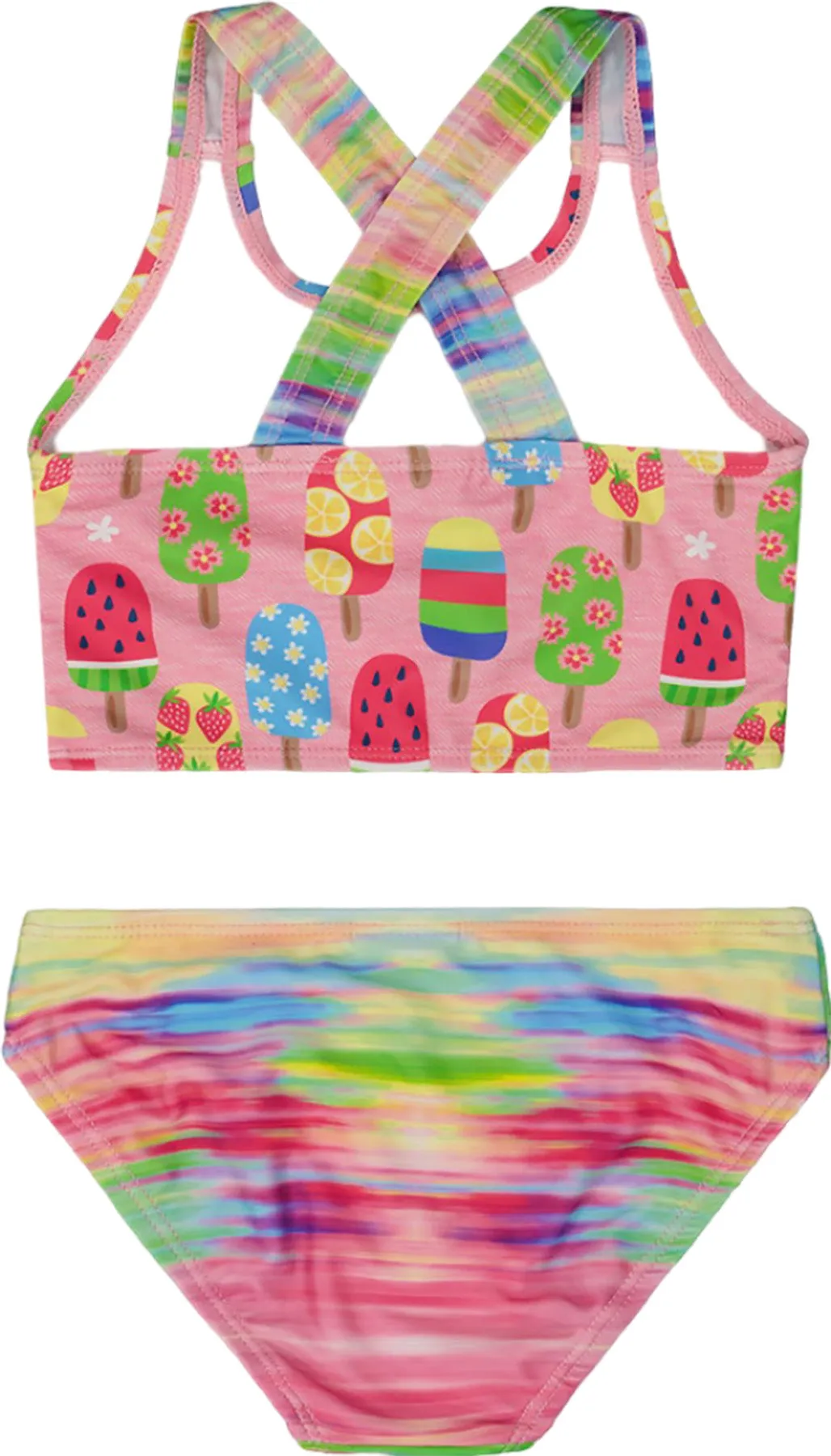 Multicolored Printed Two-Piece Swimsuit - Little Girl |-|Maillot de bain deux-pièces imprimé multicolore - Petite fille sold by Altitude Sports product image thumbnail 2
