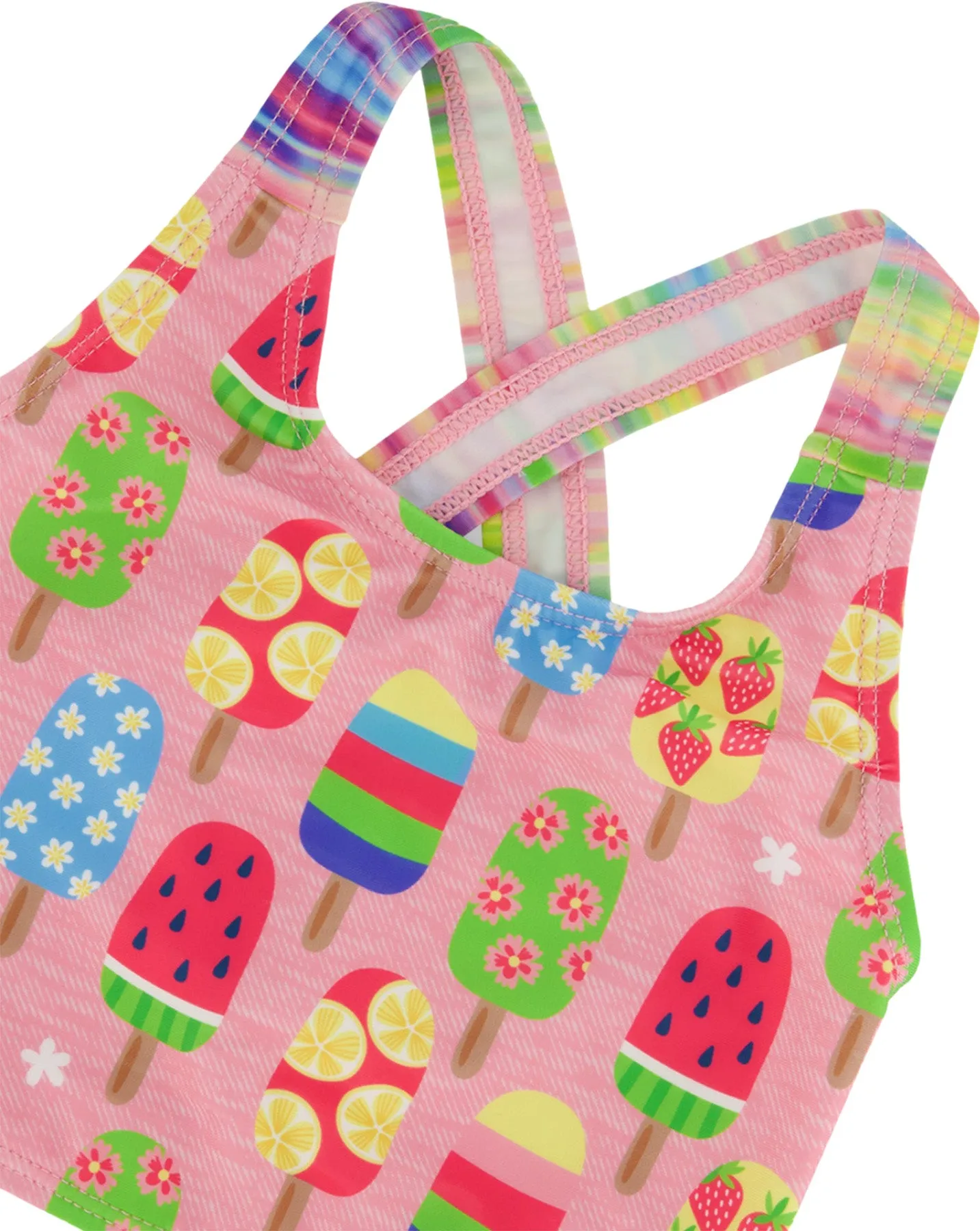 Multicolored Printed Two-Piece Swimsuit - Little Girl |-|Maillot de bain deux-pièces imprimé multicolore - Petite fille sold by Altitude Sports product image thumbnail 3