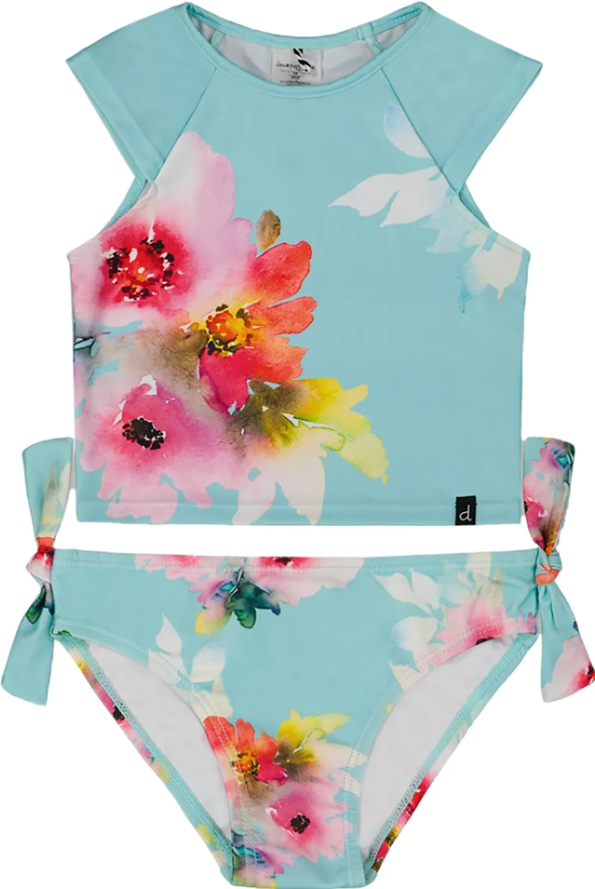 T-shirt Printed Two-Piece Swimsuit - Little Girl|-|Maillot de bain deux-pièces imprimé avec T-shirt - Petite fille sold by Altitude Sports