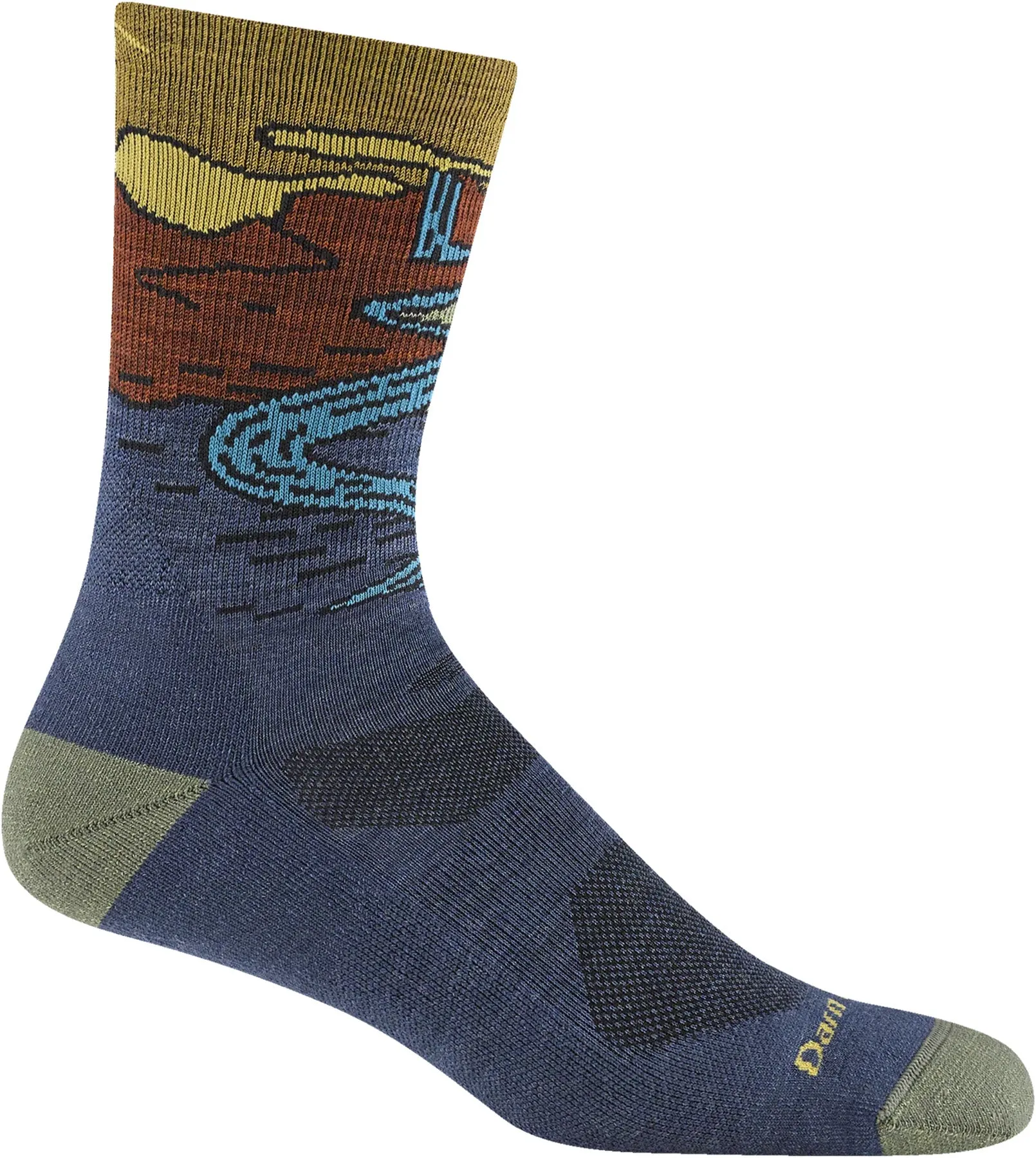 Chasing Waterfalls Cushioned Micro Crew Lightweight Hiking Socks - Men's|-|Chaussettes de randonnée ultralégère mi-mollet avec matelassage Chasing Waterfalls - Homme sold by Altitude Sports