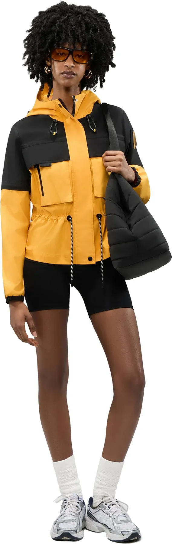 Marmande Short Windbreaker Jacket with Removable Sleeves and Branded Extendable Hood - Women's|-|Manteau coupe-vent court avec manches amovibles et capuchon extensible à logo Marmande - Femme sold by Altitude Sports