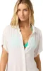 Saltwater Solids Carlee Woven Cover-Up Shirt Dress - Women's|-|Robe chemise cache-maillot tissée Saltwater Solids Carlee - Femme sold by Altitude Sports