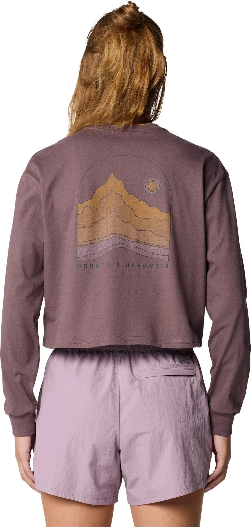 Mountain Sunset Boxy Crop Long Sleeve T-Shirt - Women's |-|T-shirt écourté et ample à manches longues Mountain Sunset - Femme sold by Altitude Sports product image thumbnail 3