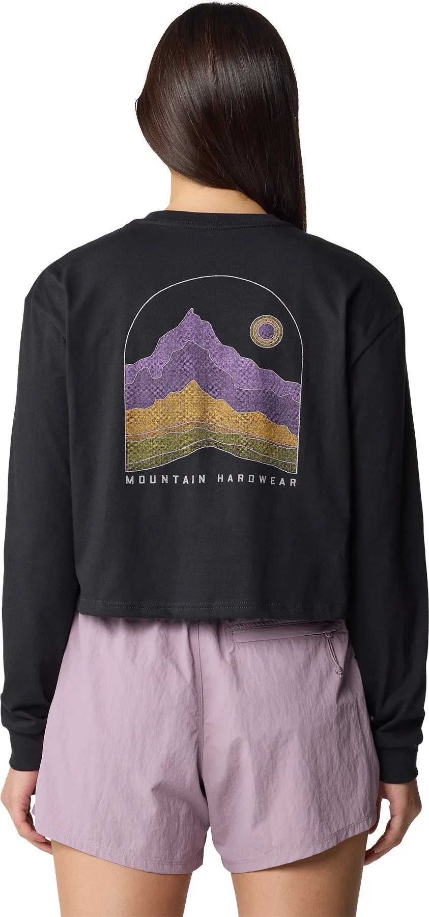 Mountain Sunset Boxy Crop Long Sleeve T-Shirt - Women's |-|T-shirt écourté et ample à manches longues Mountain Sunset - Femme sold by Altitude Sports product image thumbnail 5