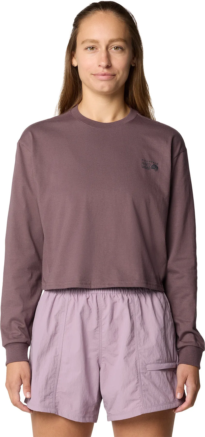 Mountain Sunset Boxy Crop Long Sleeve T-Shirt - Women's |-|T-shirt écourté et ample à manches longues Mountain Sunset - Femme sold by Altitude Sports