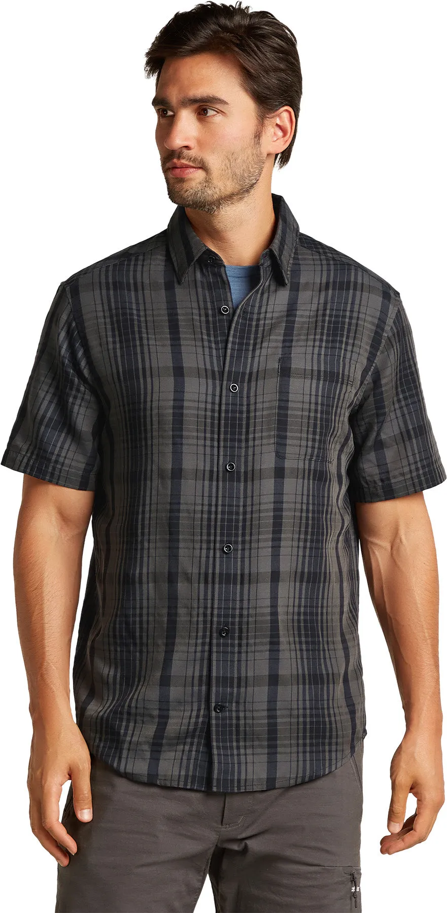 Merino 125 Cool-Lite Steveston Short Sleeve Plaid Shirt - Men's|-|Chemise à carreaux à manches courtes en mérinos 125 Cool-Lite Steveston - Homme sold by Altitude Sports product image thumbnail 2