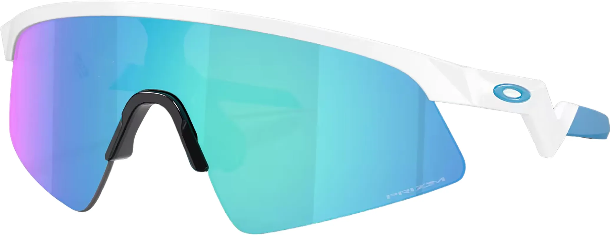 Resistor Sweep Sunglasses - Polished White - Prizm Sapphire Lens - Youth|-|Lunettes de soleil Resistor Sweep - Polished White - Verres Prizm Sapphire - Jeune made by Oakley