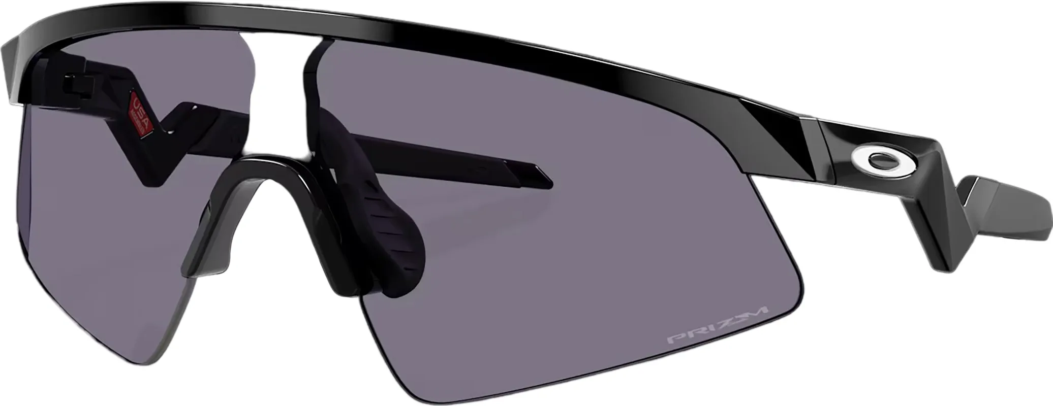 Resistor Sweep Sunglasses - Polished Black - Prizm Grey Lens - Youth|-|Lunettes de soleil Resistor Sweep - Polished Black - Verres Prizm Grey - Jeune made by Oakley