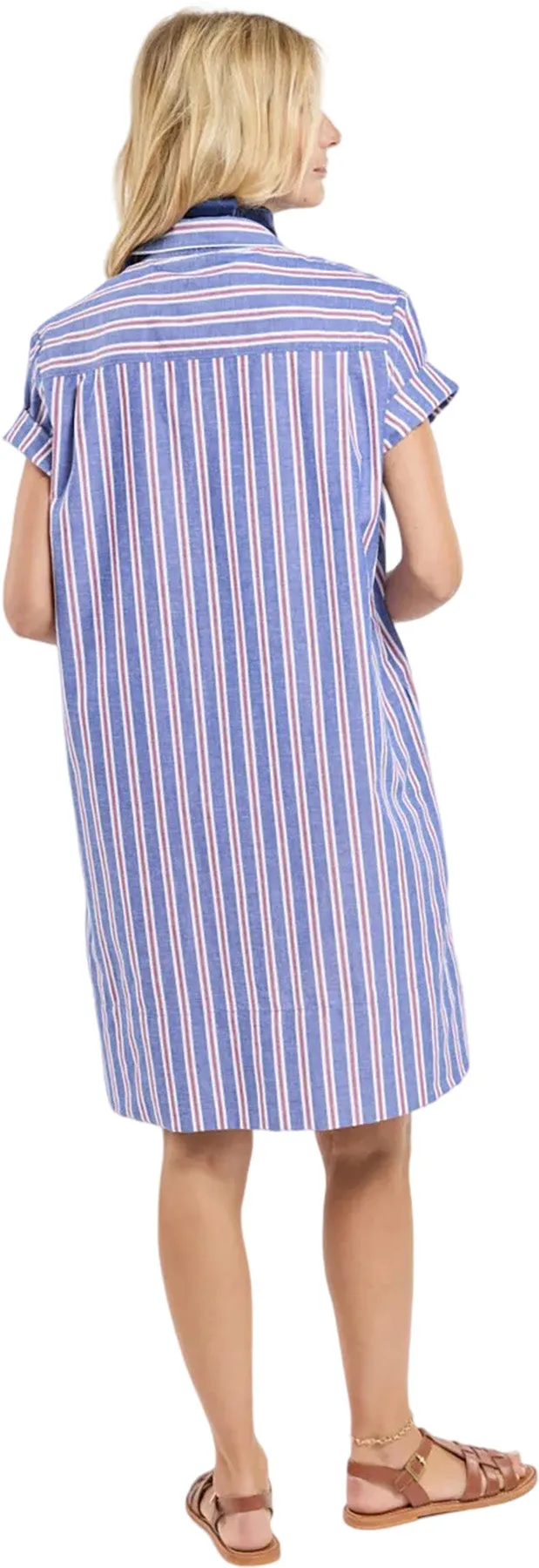 Striped Cotton and Linen Shirt Dress - Women's|-|Robe chemise rayée en coton et lin - Femme sold by Altitude Sports product image thumbnail 2