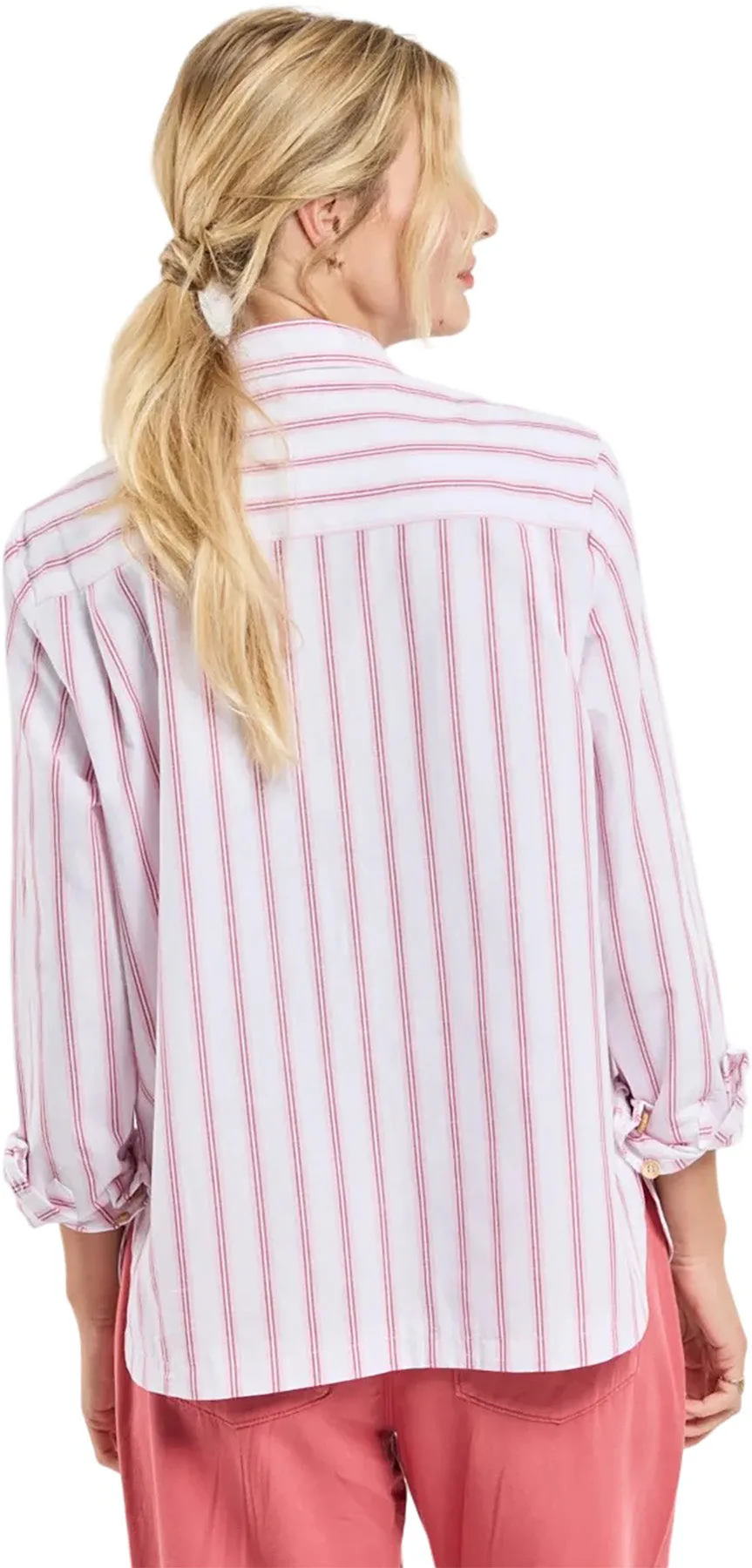 Striped Cotton and Linen Shirt - Women's|-|Chemise rayée en coton et lin - Femme sold by Altitude Sports product image thumbnail 2