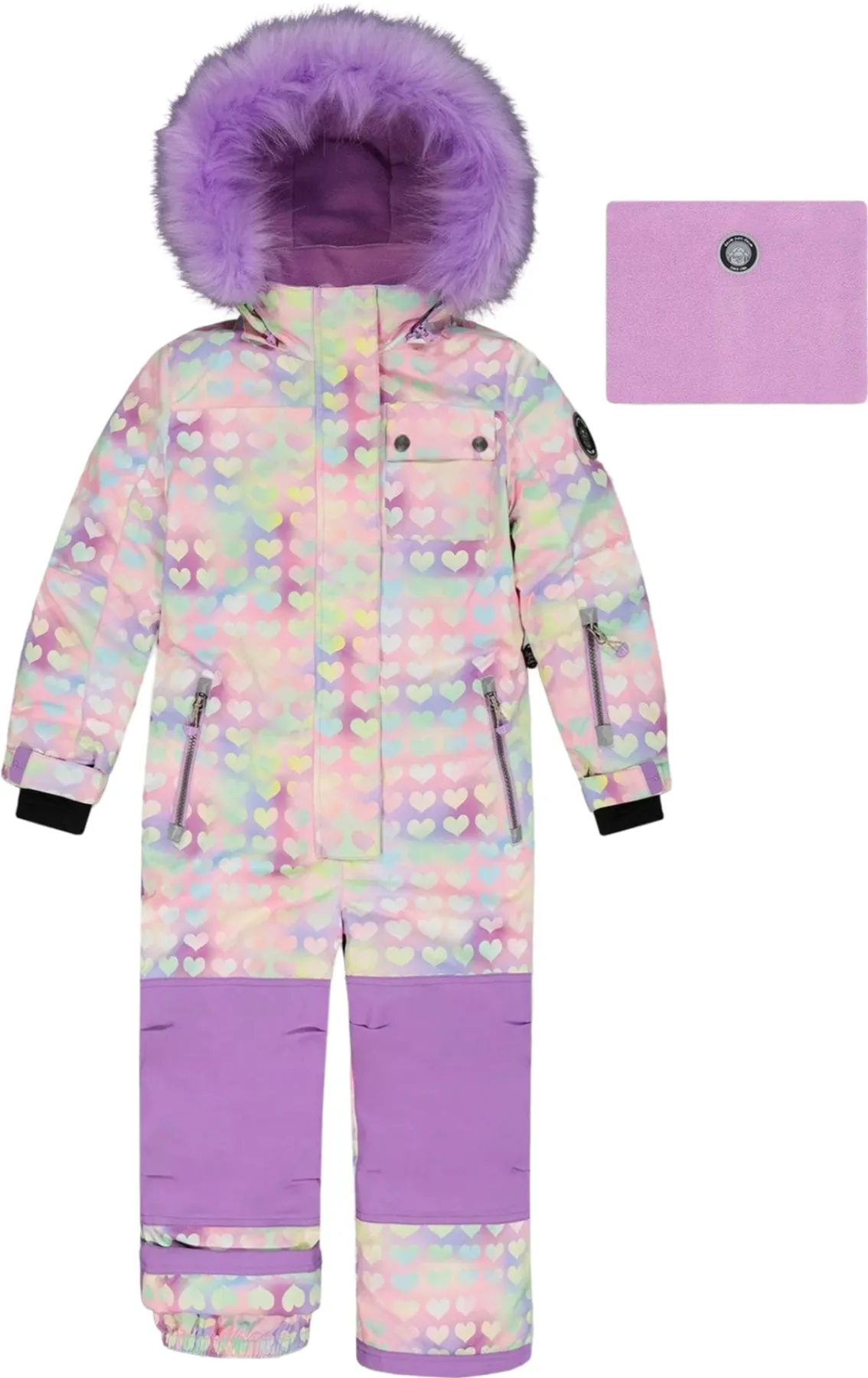 Printed One Piece Snowsuit - Little Girl|-|Habit de neige une-pièce imprimée - Petite Fille sold by Altitude Sports product image thumbnail 5