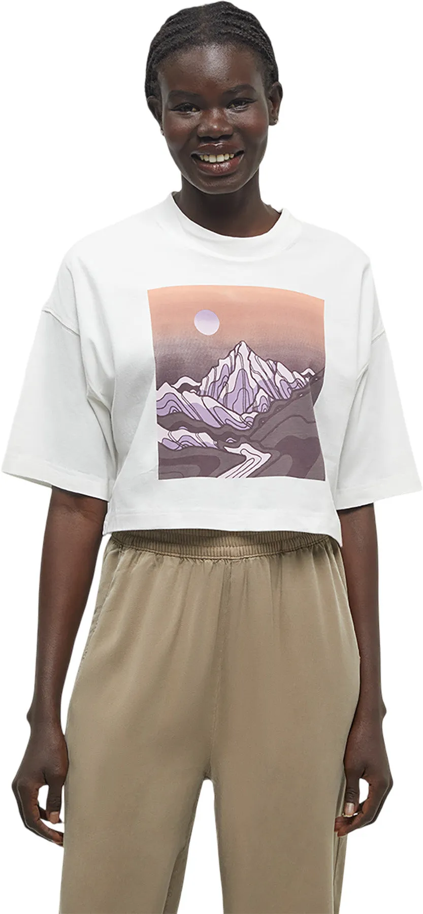 Emerald Edge Oversized Crop T-Shirt - Women's|-|T-shirt écourté surdimensionné Emerald Edge - Femme sold by Altitude Sports