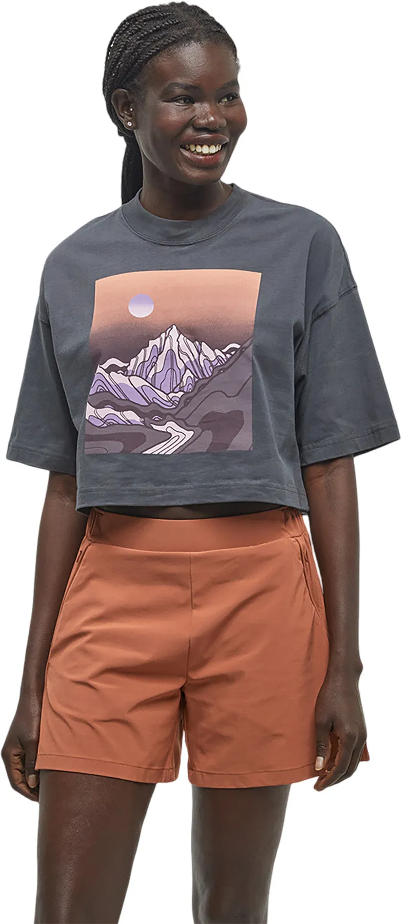 Emerald Edge Oversized Crop T-Shirt - Women's|-|T-shirt écourté surdimensionné Emerald Edge - Femme sold by Altitude Sports product image thumbnail 5
