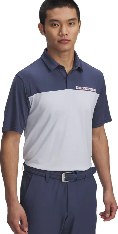 UA T2G Color Block Polo - Men's|-|Polo UA T2G Color Block - Homme sold by Altitude Sports