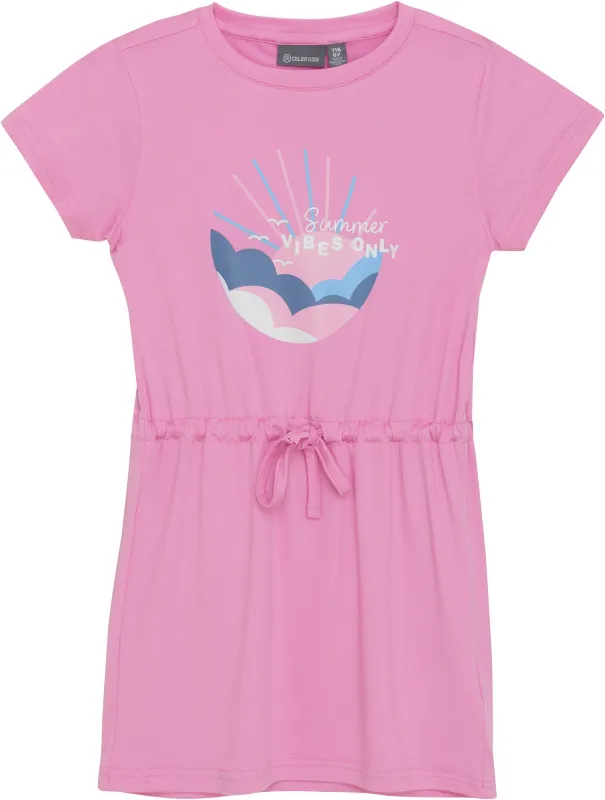 Printed Short Sleeve Dress - Girls|-|Robe imprimé à manches courtes - Fille sold by Altitude Sports