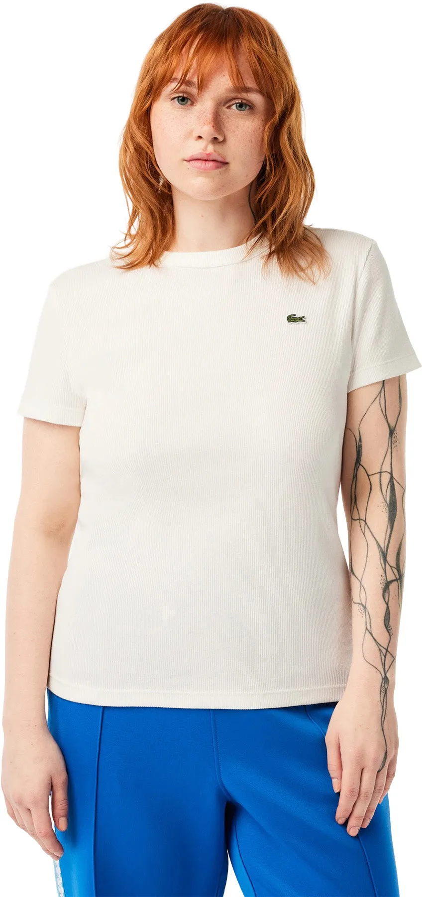 Slim Fit Ribbed Cotton T-Shirt - Women's|-|T-shirt ajusté en coton côtelé - Femme sold by Altitude Sports product image thumbnail 3
