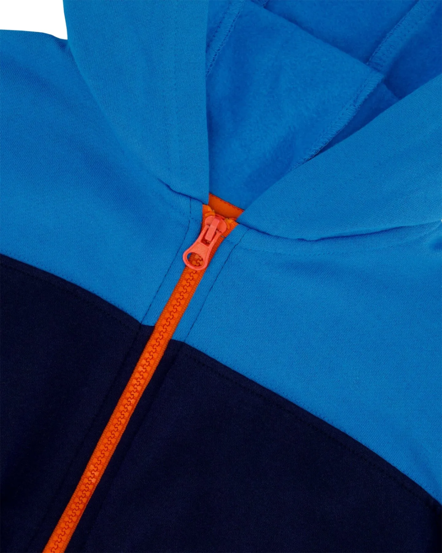 Full Zip Colorblock Navy Hooded Fleece Sweatshirt - Little Boy|-|Chandail en molleton à capuchon et à glissière pleine longueur Colorblock Navy - Petit garçon sold by Altitude Sports product image thumbnail 4
