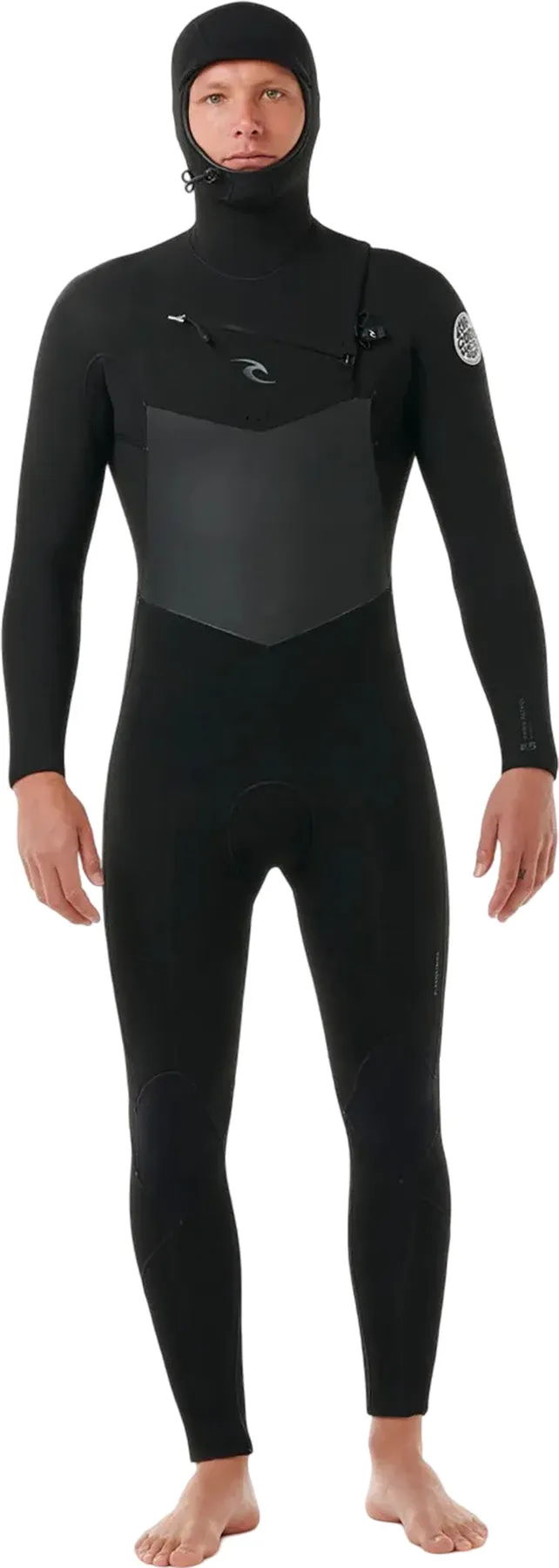 Dawn Patrol 5/4 Chest Zip Hooded Wetsuit - Men's|-|Combinaison isothermique à capuchon zippée sur la poitrine Dawn Patrol 5/4 - Homme sold by Altitude Sports