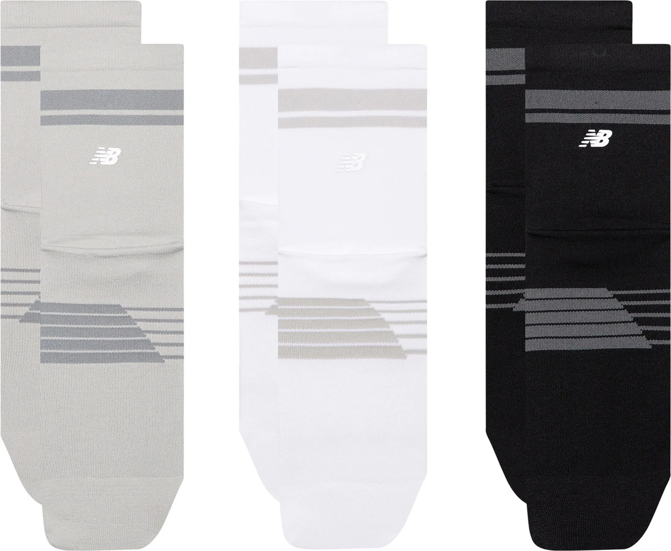 Pro Running 3 Pack Quarter Socks - Unisex|-|Chaussettes paquet de 3 hauteur quart Pro Running - Unisexe sold by Altitude Sports