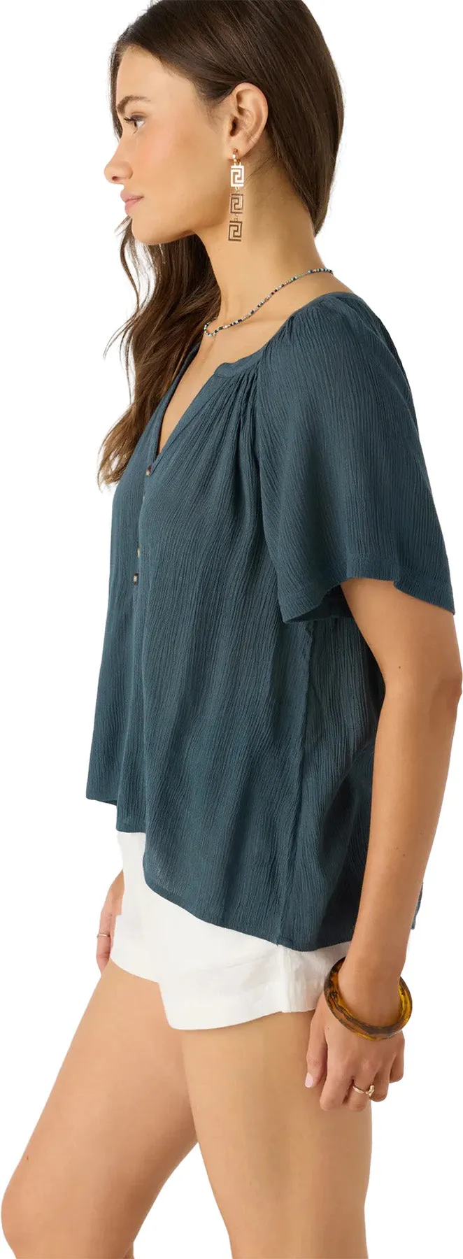 Aylee Short Sleeve Woven Top - Women's|-|Haut tissé à manches courtes Aylee - Femme sold by Altitude Sports product image thumbnail 4