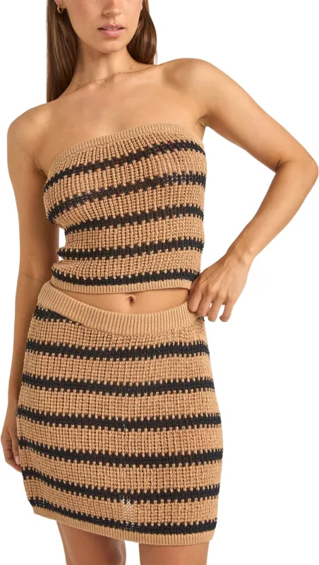 Sol Stripe Strapless Knit Top - Women's|-|Haut sans bretelles en tricot à rayures Sol - Femme sold by Altitude Sports