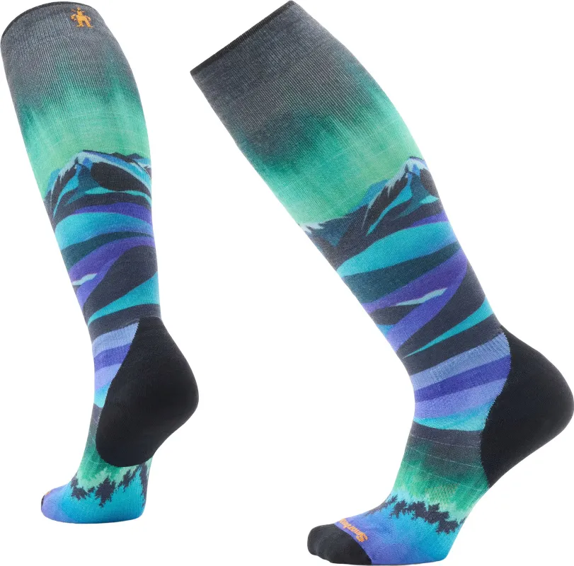 Ski Targeted Cushion Compression Print Over The Calf Socks - Women's|-|Chaussettes de ski sous‑genou à coussin ciblé compression et imprimé - Femme sold by Altitude Sports