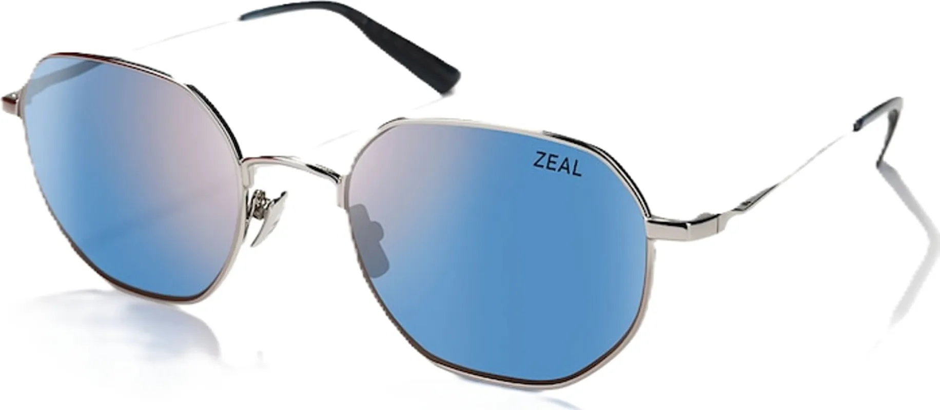 Easterly Polarized Sunglasses - Silver - Horizon Blue Lens - Unisex|-|Lunettes de soleil polarisées Easterly - Silver - Verres Horizon Blue - Unisexe made by Zeal Optics
