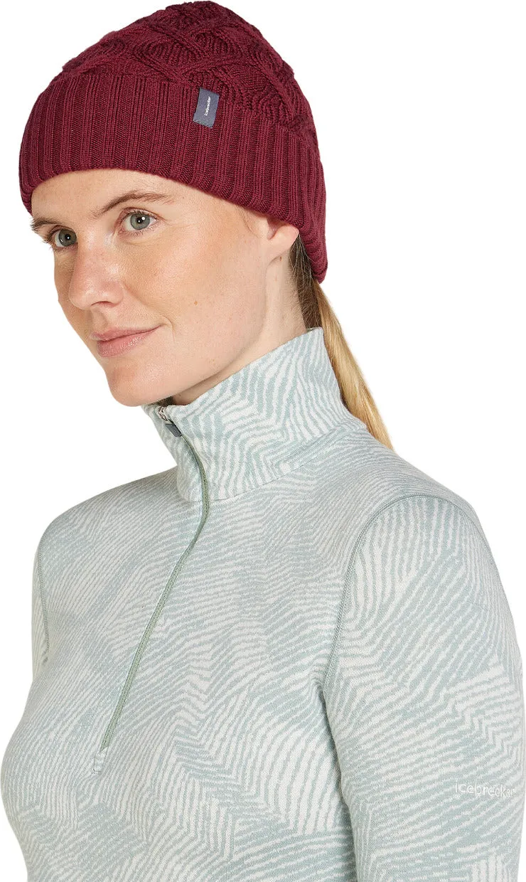 Merino Cable Knit Beanie - Unisex |-|Tuque en tricot torsadée en mérinos - Unisexe sold by Altitude Sports product image thumbnail 3