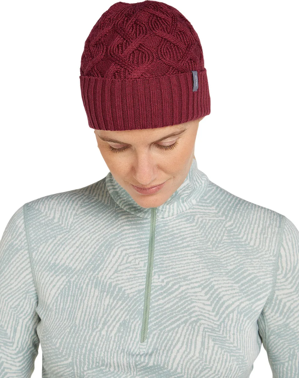Merino Cable Knit Beanie - Unisex |-|Tuque en tricot torsadée en mérinos - Unisexe sold by Altitude Sports product image thumbnail 4