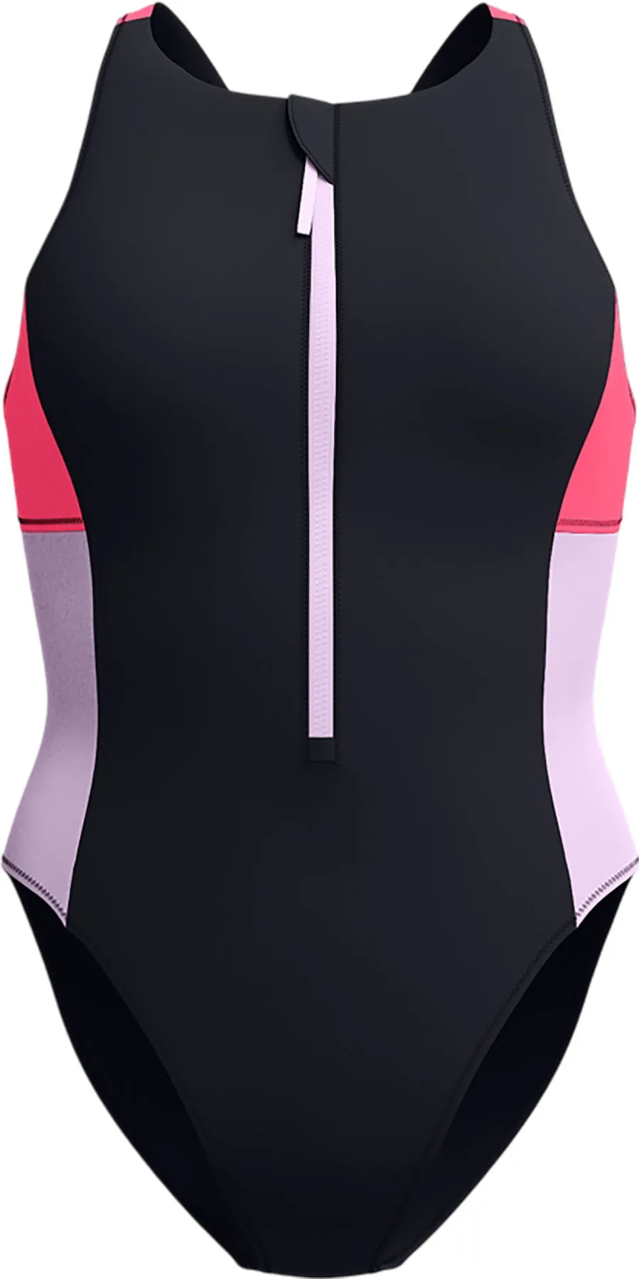 Colorblock Zip One Piece Swimsuit - Women's|-|Maillot de bain une pièce zippé à couleurs contrastantes - Femme sold by Altitude Sports