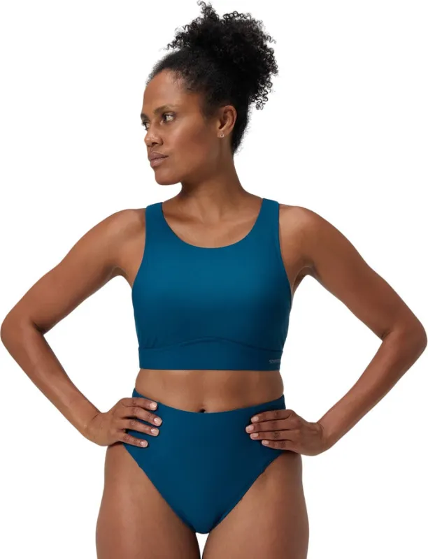 Solid Highneck Mesh Bikini Top - Women's|-|Haut de bikini Solid à col haut avec mesh - Femme sold by Altitude Sports