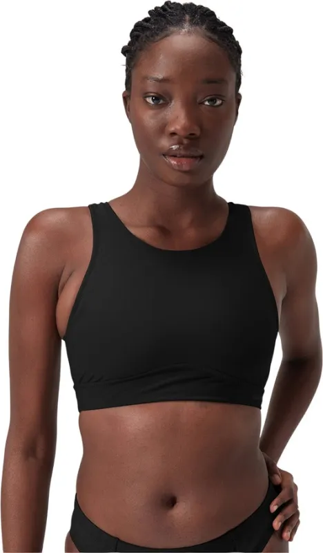 Solid Highneck Crop Top - Women's|-|Haut court ras de cou uni - Femme sold by Altitude Sports