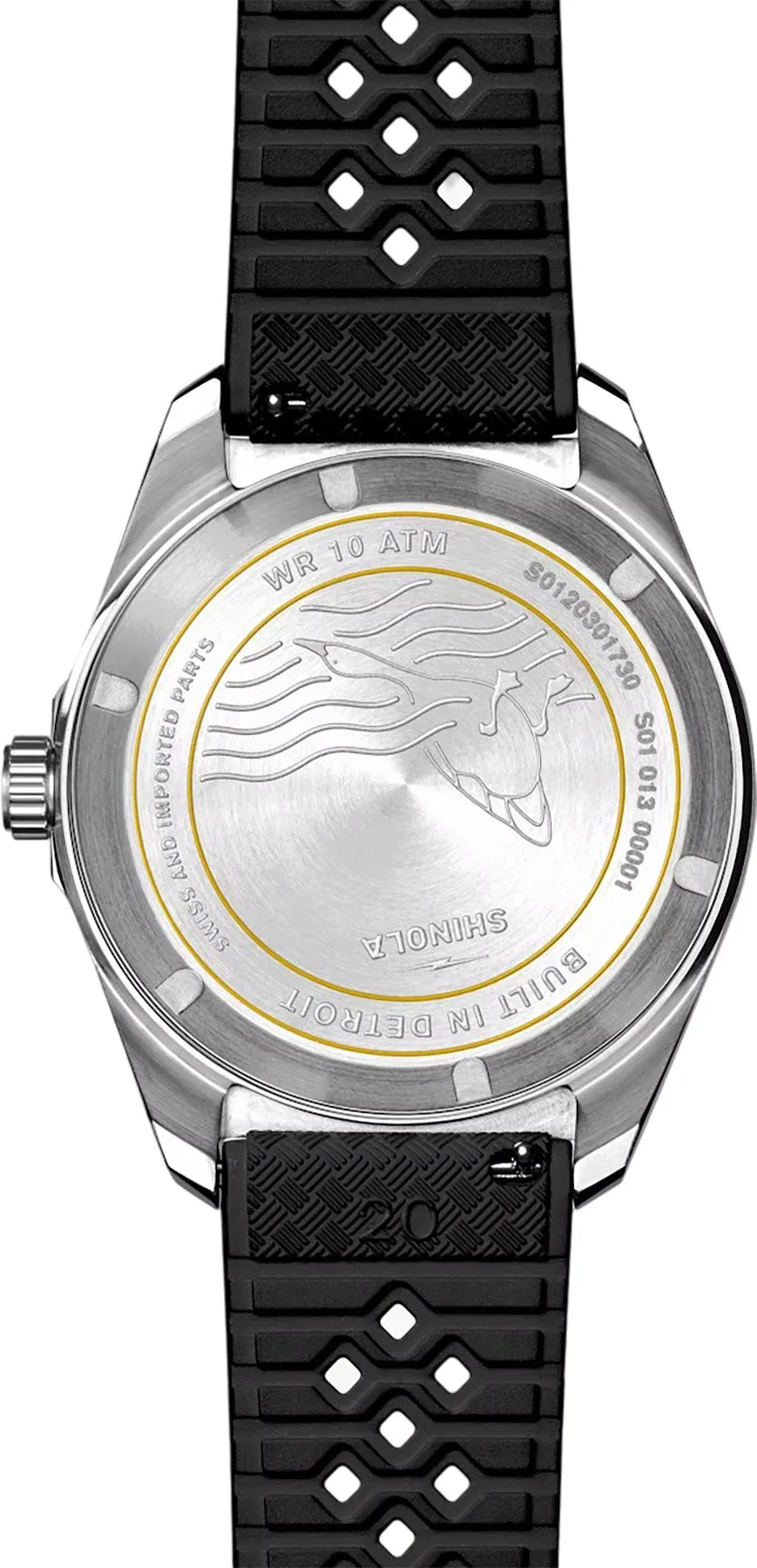 Duck 3HD 40mm Canary Rubber Strap Watch - Unisex|-|Montre Duck 3HD 40mm Canary Rubber Strap - Unisexe sold by Altitude Sports product image thumbnail 5