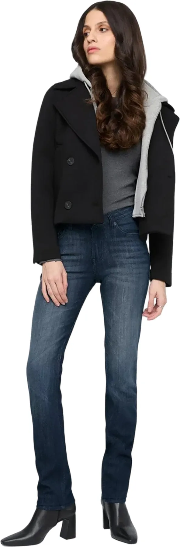 Performance Denim Mid Rise Slim Straight Jeans - Women's|-|Jean droit ajusté à taille mi-haute Performance Denim - Femme sold by Altitude Sports product image thumbnail 4