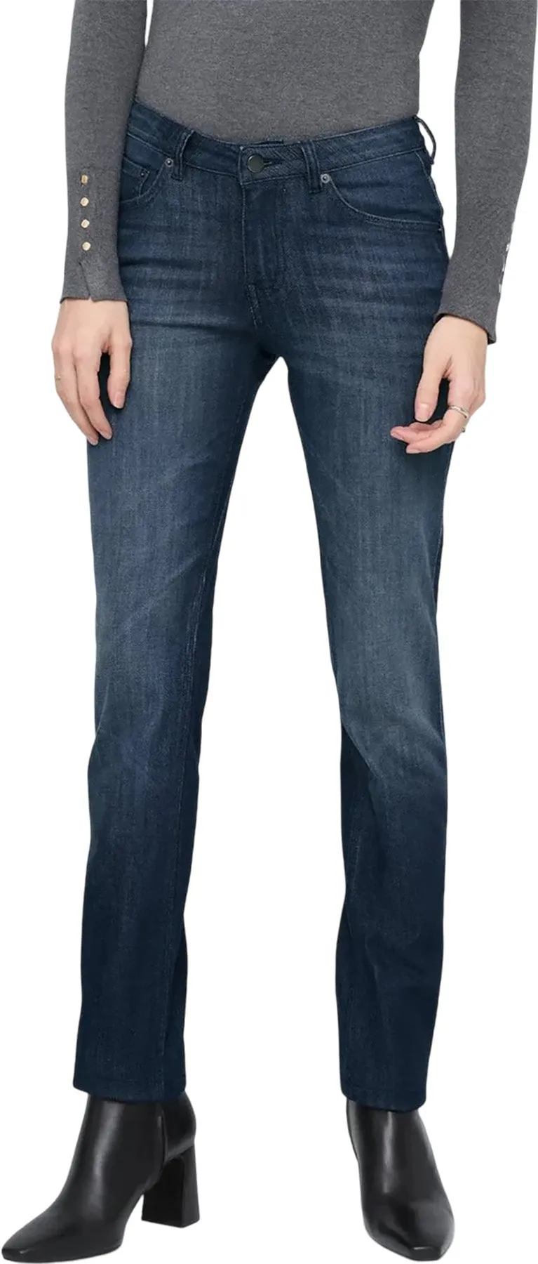 Performance Denim Mid Rise Slim Straight Jeans - Women's|-|Jean droit ajusté à taille mi-haute Performance Denim - Femme sold by Altitude Sports